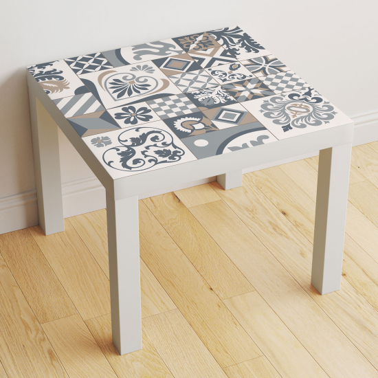 Stickers Table - Motif Carreaux de ciment