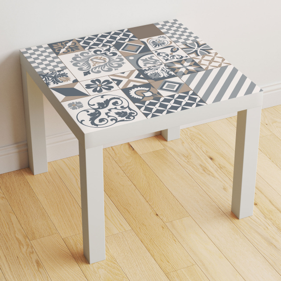 Stickers Table - Motif Carreaux de ciment