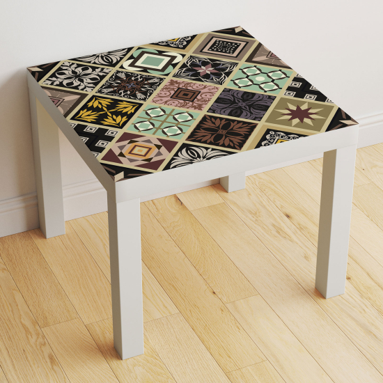 Stickers Table - Motif Carreaux de ciment