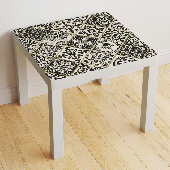 Stickers Table - Motif Carreaux de ciment