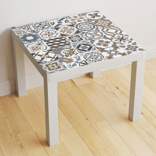 Stickers Table - Motif Carreaux de ciment