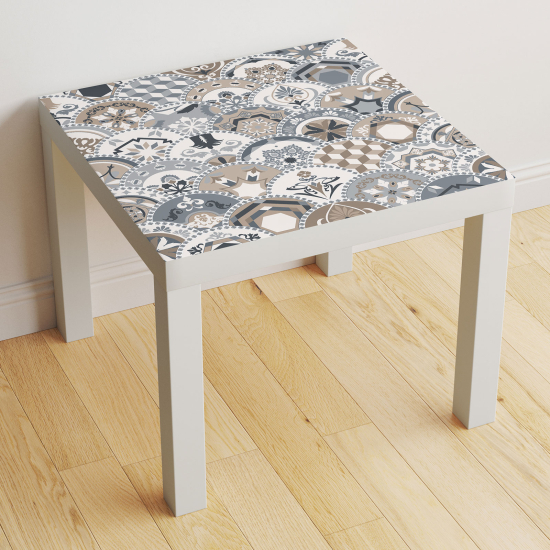 Stickers Table - Motif Carreaux de ciment