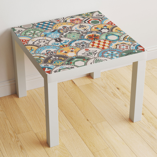 Stickers Table - Motif Carreaux de ciment