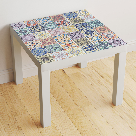 Stickers Table - Motif Carreaux de ciment