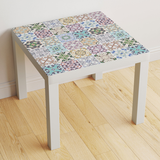 Stickers Table - Motif Carreaux de ciment