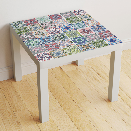 Stickers Table - Motif Carreaux de ciment