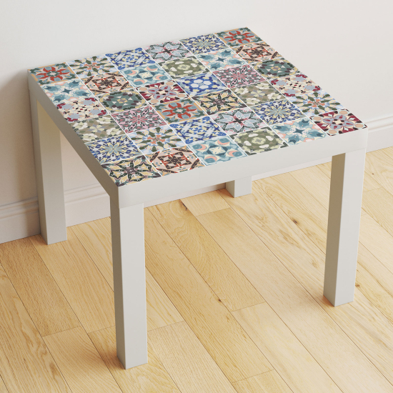 Stickers Table - Motif Carreaux de ciment