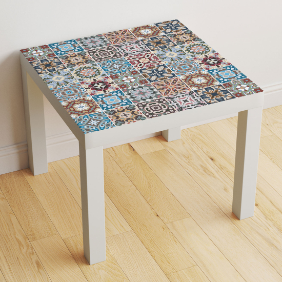 Stickers Table - Motif Carreaux de ciment