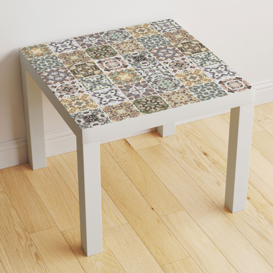 Stickers Table - Motif Carreaux de ciment