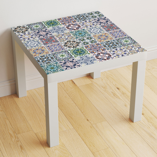 Stickers Table - Motif Carreaux de ciment