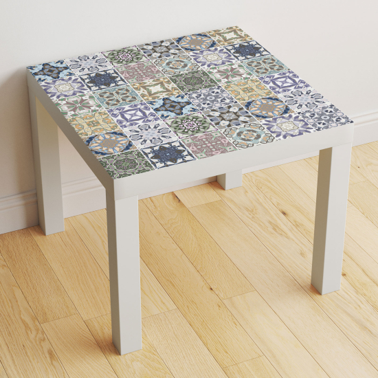 Stickers Table - Motif Carreaux de ciment