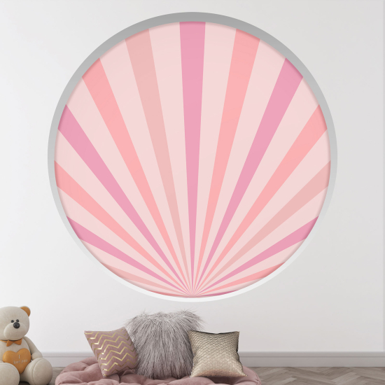 Stickers Trompe l'œil Arche ronde - Rayons de Soleil Boho