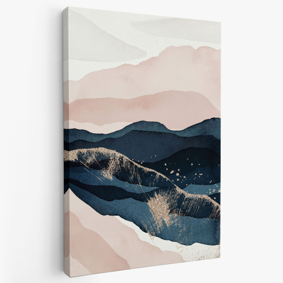 Tableau toile - Abstrait montagnes