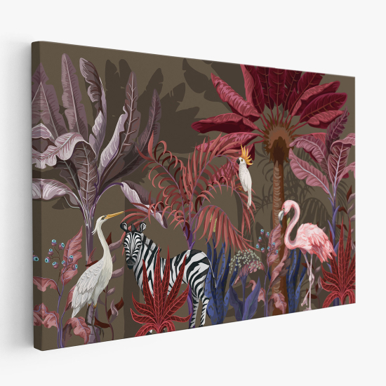 Tableau toile - Animaux de la Jungle