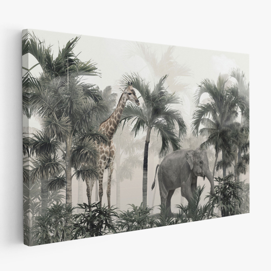 Tableau toile - Animaux de la Jungle