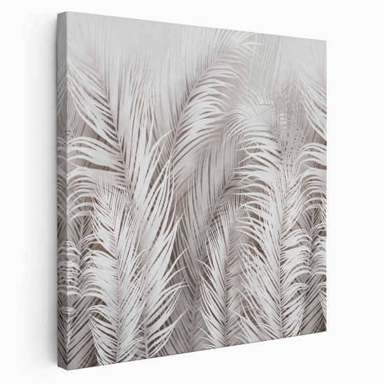 Tableau toile Carré - Plumes