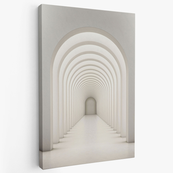 Tableau toile - Couloir arches