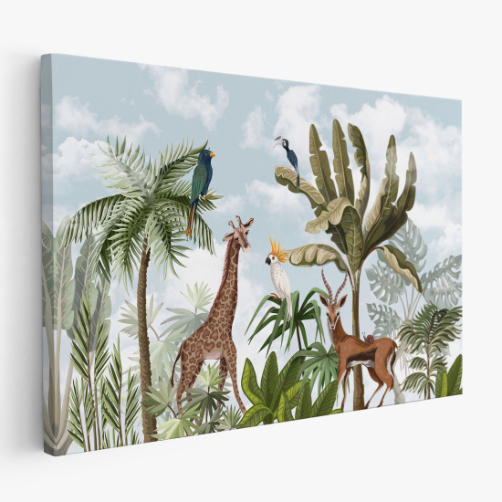 Tableau toile Enfants - Animaux de la Jungle