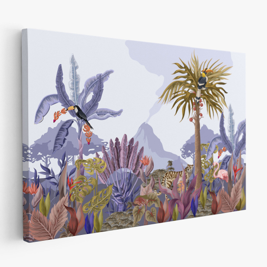 Tableau toile Enfants - Animaux de la Jungle