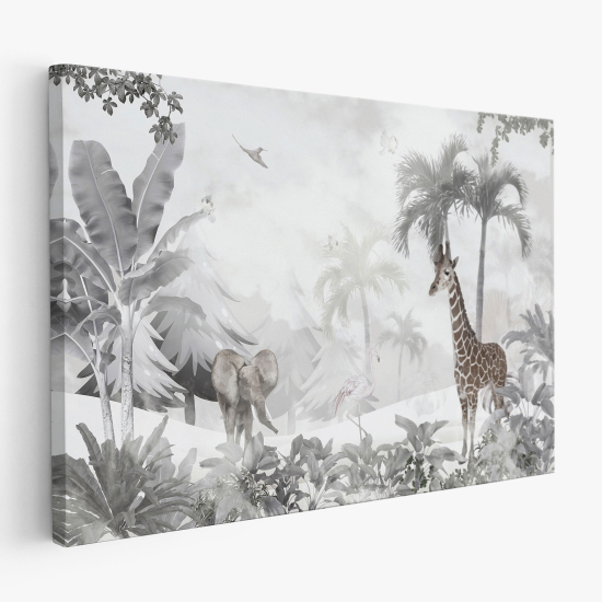 Tableau toile Enfants - Animaux de la Jungle