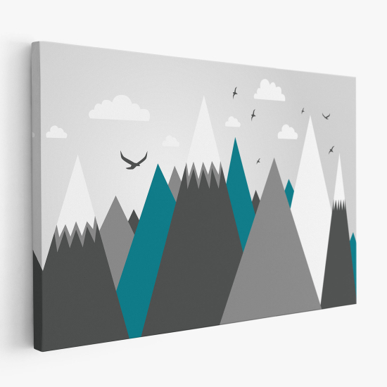 Tableau toile Enfants - Montagnes