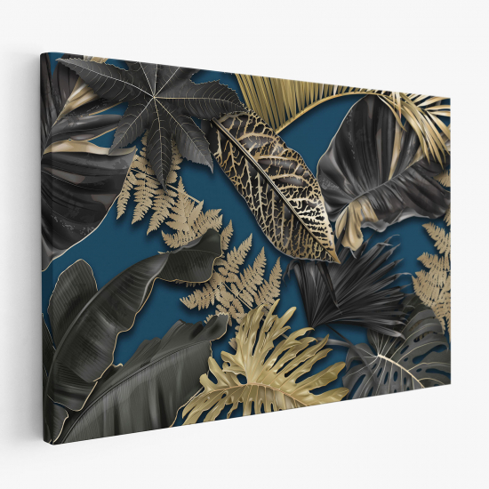 Tableau toile - Feuilles Tropicales