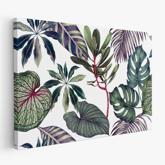 Tableau toile - Feuilles Tropicales