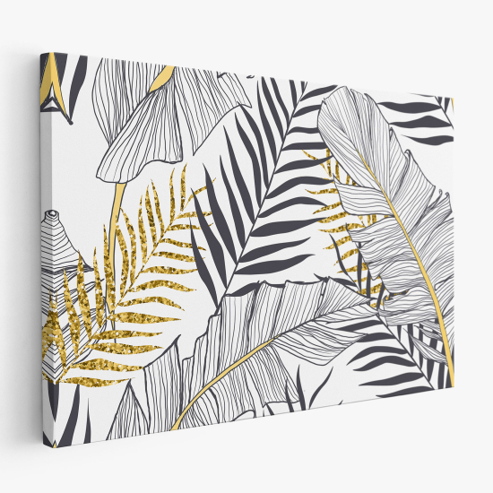 Tableau toile - Feuilles Tropicales