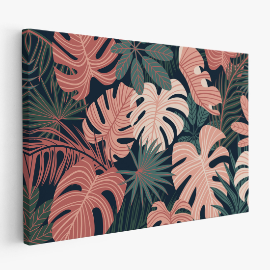 Tableau toile - Feuilles Tropicales