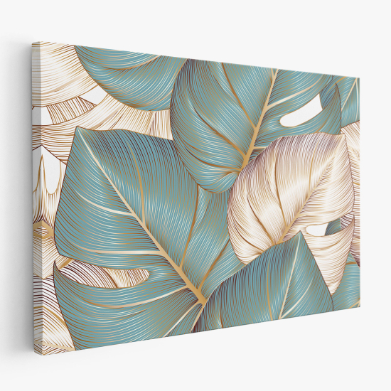 Tableau toile - Feuilles tropicales