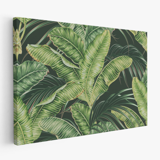 Tableau toile - Feuilles Tropicales