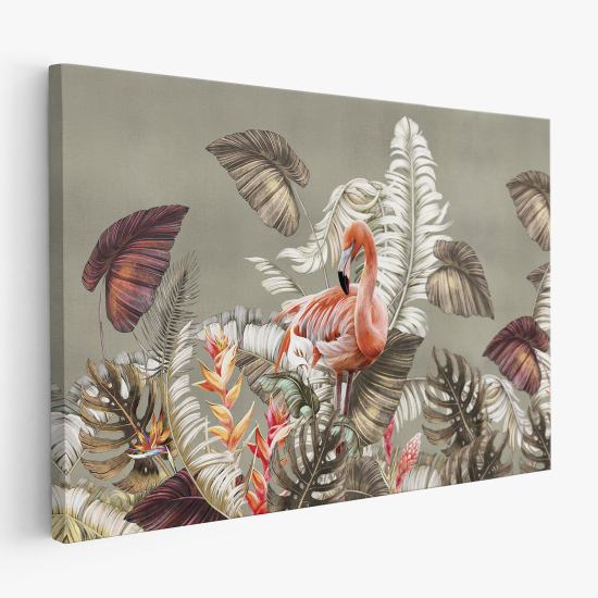 Tableau toile - Flamant Rose