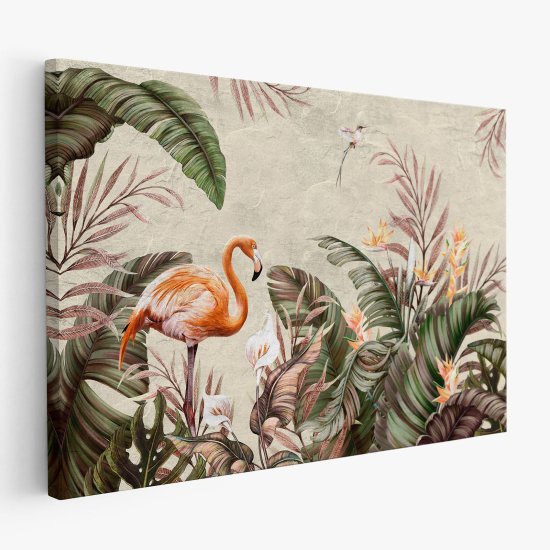 Tableau toile - Flamant Rose