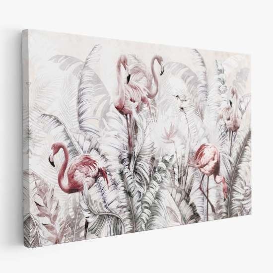 Tableau toile - Flamants Roses