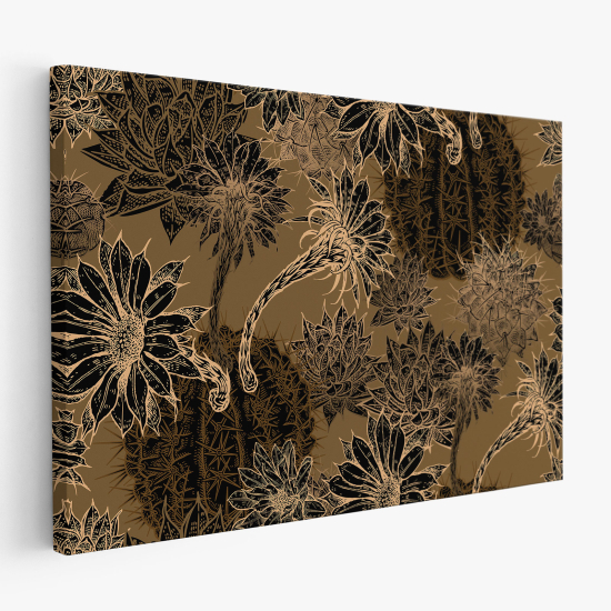 Tableau toile - Fleurs cactus