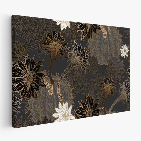 Tableau toile - Fleurs de cactus