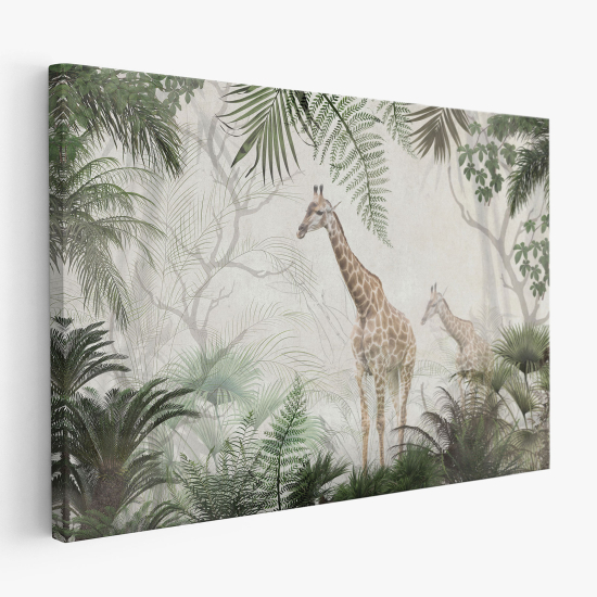 Tableau toile - Girafes