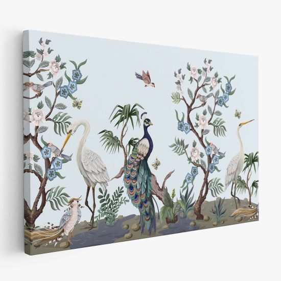 Tableau toile - Oiseaux Tropicaux