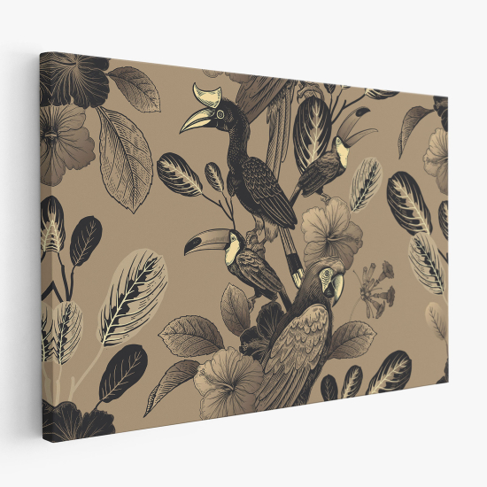 Tableau toile - Oiseaux Tropicaux