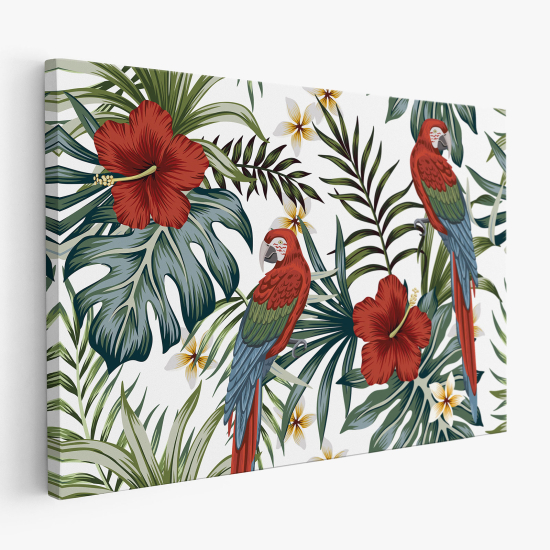 Tableau toile - Perroquets tropicales