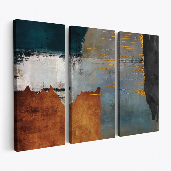 Tableau triptyque - Abstrait