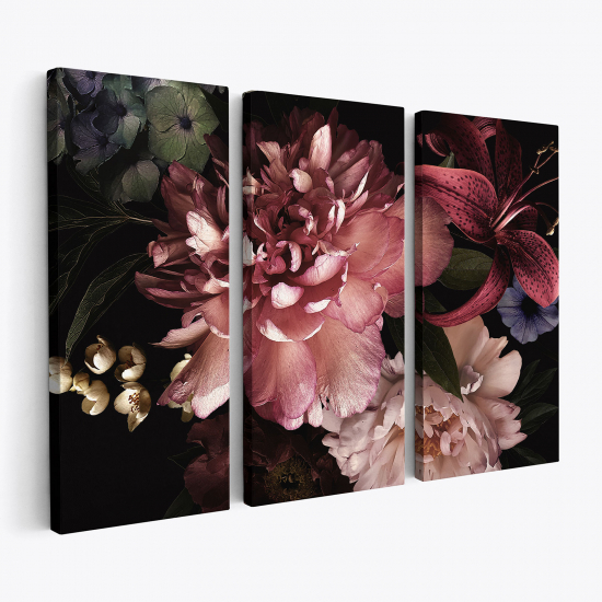 Tableau triptyque - Fleurs