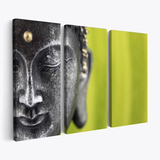 Tableau triptyque sur toile - Bouddha