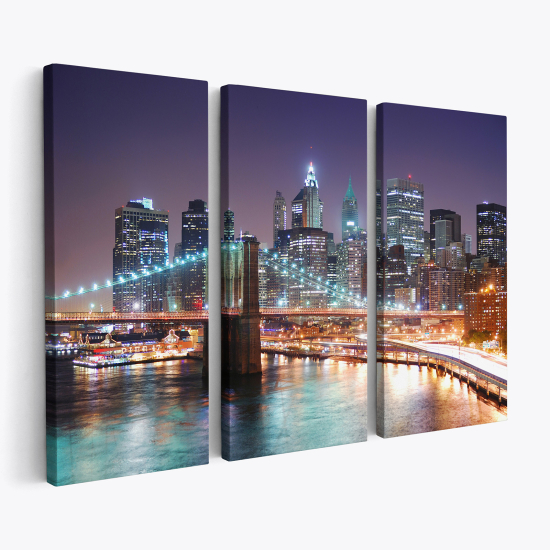 Tableau triptyque sur toile - New York