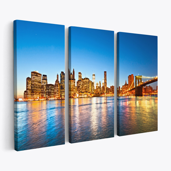 Tableau triptyque sur toile - New York