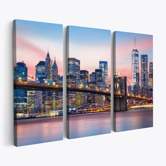 Tableau triptyque sur toile - New York