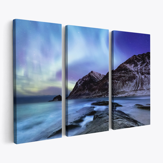 Tableau triptyque sur toile - Vue Mer