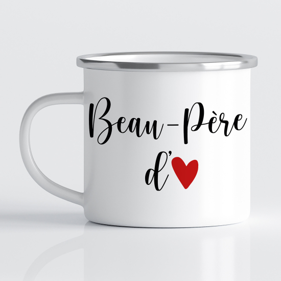 Tasse - Mug Émaillé - Beau-Père d'amour