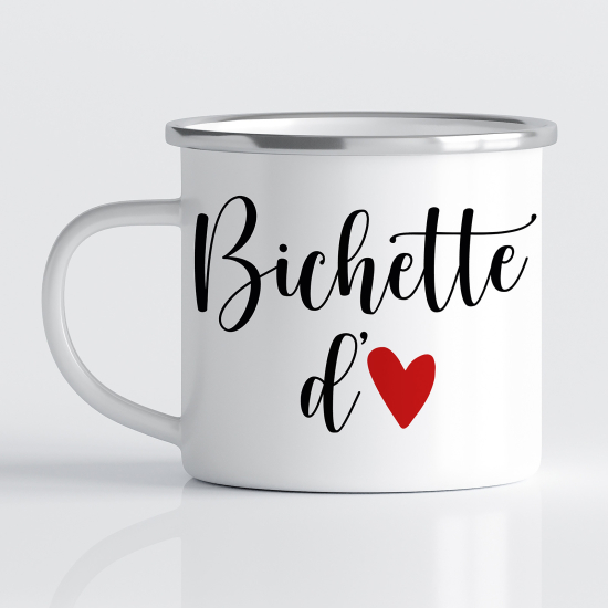 Tasse - Mug Émaillé - Bichette d'amour