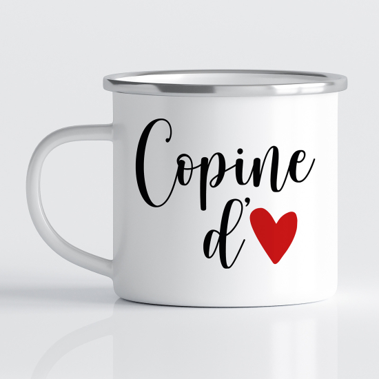 Tasse - Mug Émaillé - Copine d'amour